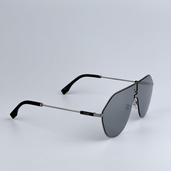 Fendi FE40080U FF MATCH 12C BRAND NEW Sunglasses Ruthenium Mirror Unisex Round - Picture 7 of 13